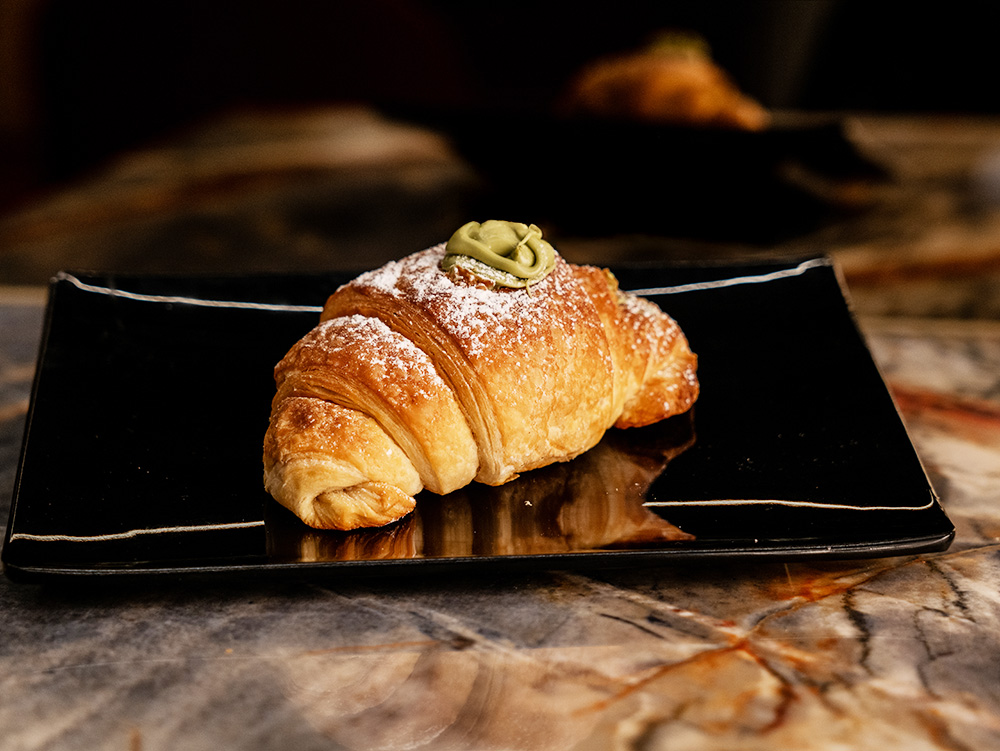 Cornetto con pistacchio