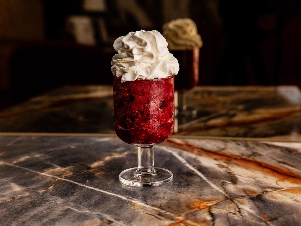 Granita con panna 