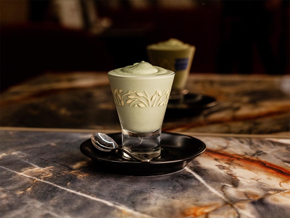 Crema pistacchio fredda con cioccolato e granella