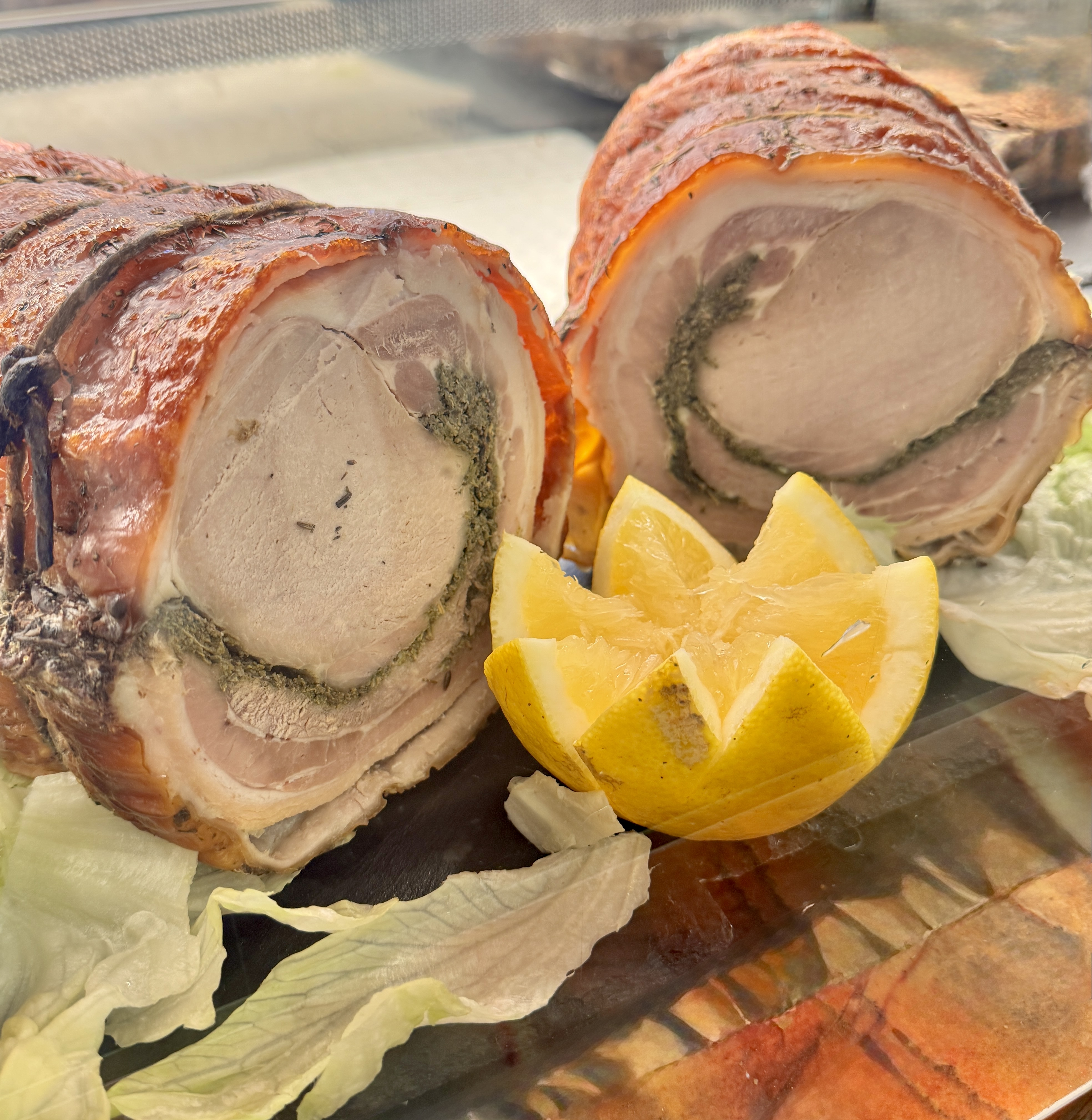 Cabbucio con porchetta alla romana