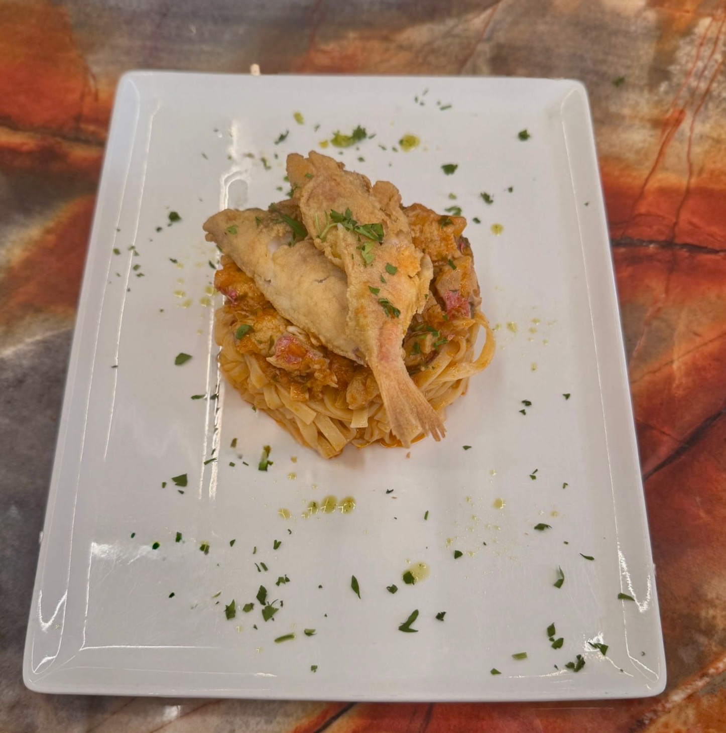 Tagliolino al ragù di triglie
